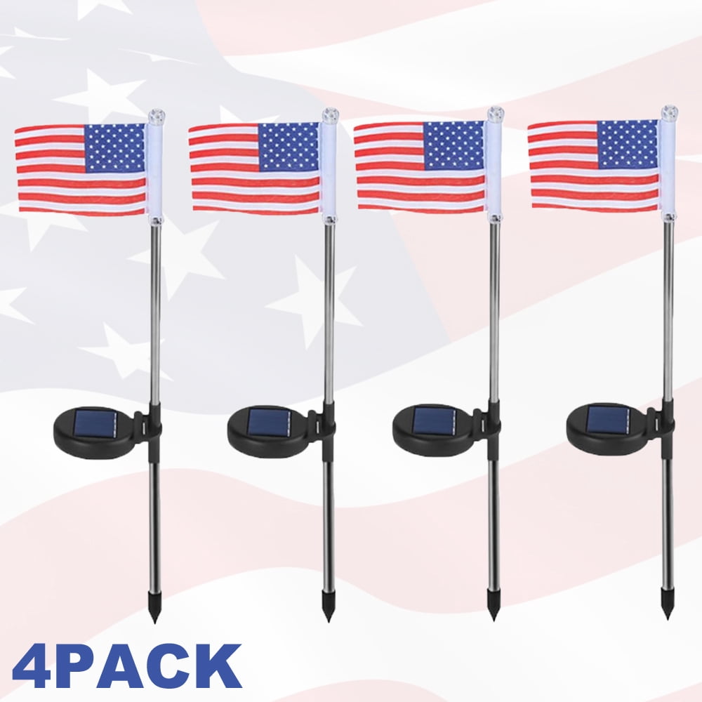 4th of July Decorations Patriot Solar Light, American Flag Lights