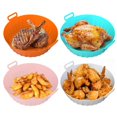 thumbnail image 1 of Air Fryer Accessory, 4pcs Air Fryer Silicone Pot, Basket (20cm), Collapsible Design Replacement Greaseproof Airfryer Liners, Microwave, Cake Mold, 1 of 5