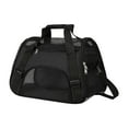 thumbnail image 1 of Cortero de gato Pet portador circulación de aire transpirable conveniente bolso de viaje de mascotas de cara blanda portátil para mascotas pequeñas , Negro, 1 of 8