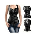 thumbnail image 1 of YouLoveIt Women Corset Faux Leather Corset Vest Plus Size Lingerie Steel Boned Women Trainging Faux Leather Corset Shapewear, 1 of 8