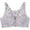 Grey, variant on Women Floral Secrets Comfort Rose Bra,Front Closure Lace Comfy No Wire Bras,Plus Size Rose Push-up Bra Red 40