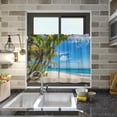 thumbnail image 7 of Palm Tree Kitchen Curtains 2 Panels UV Protected Tier Curtains, Half Window Curtains Kitchen Tiers for Guest Room Bathroom Sink Laundry Room Basement,36 x 27 Inch, 7 of 7