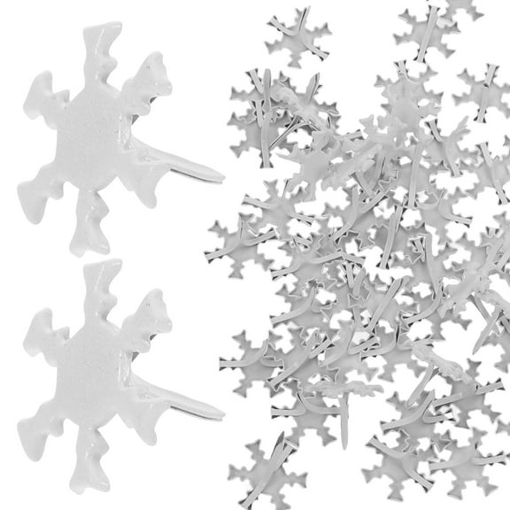 FOMIYES 300Pcs Compact White Metal Brads Paper Fasteners for Crafting and Scrapbooking Use