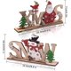 thumbnail image 1 of Letrero de mesa de madera de Navidad Letrero de mesa de Papá Noel Muñeco de nieve Centros de mesa de Navidad Decoración de mesa de madera de Navidad Compatible con Navidad de invie, 1 of 5