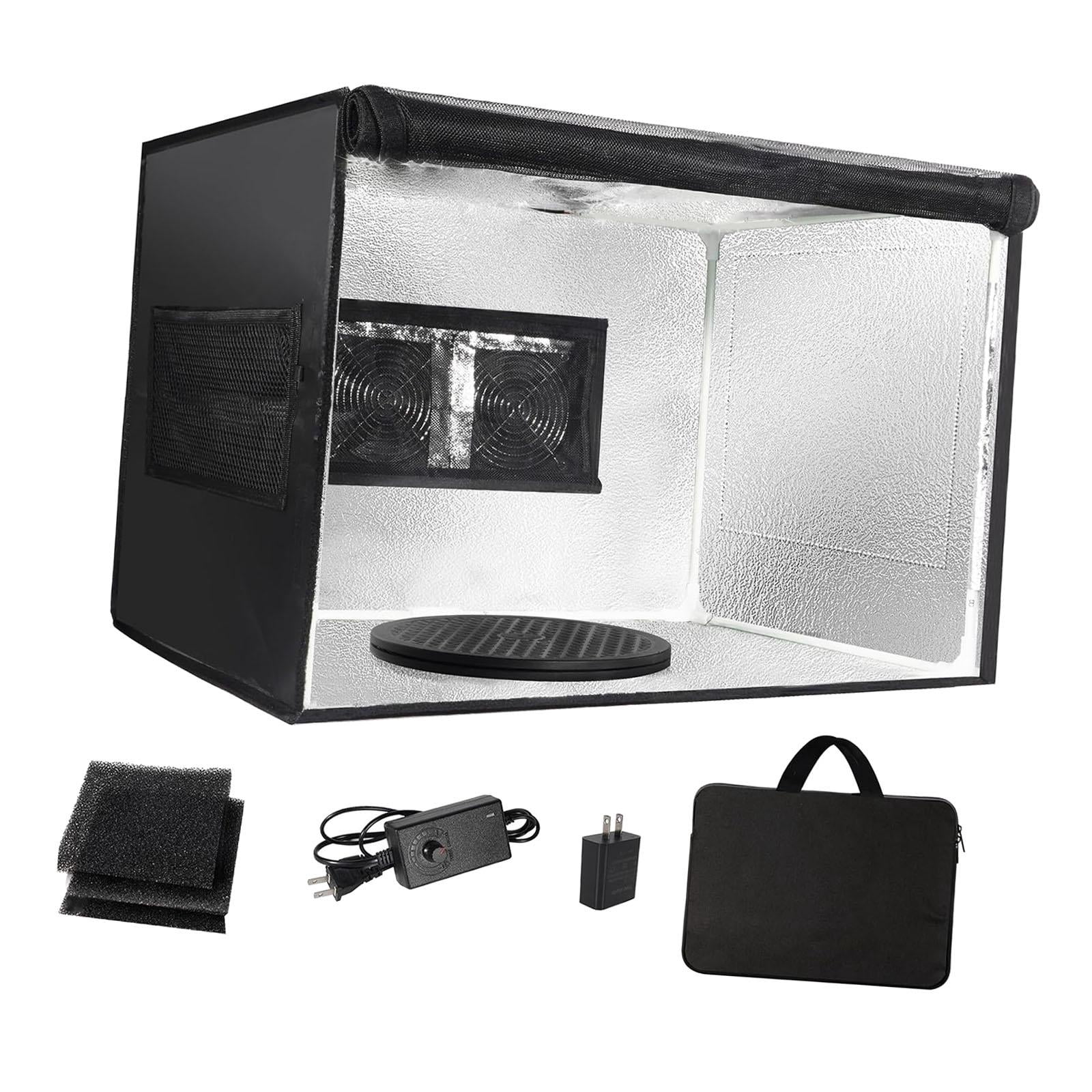 GUOOL Airbrush Spray Booth Portable US Plug Water Resistant Accessories Windproof Airbrush Paint Booth Paint Tent for Garage Crafts