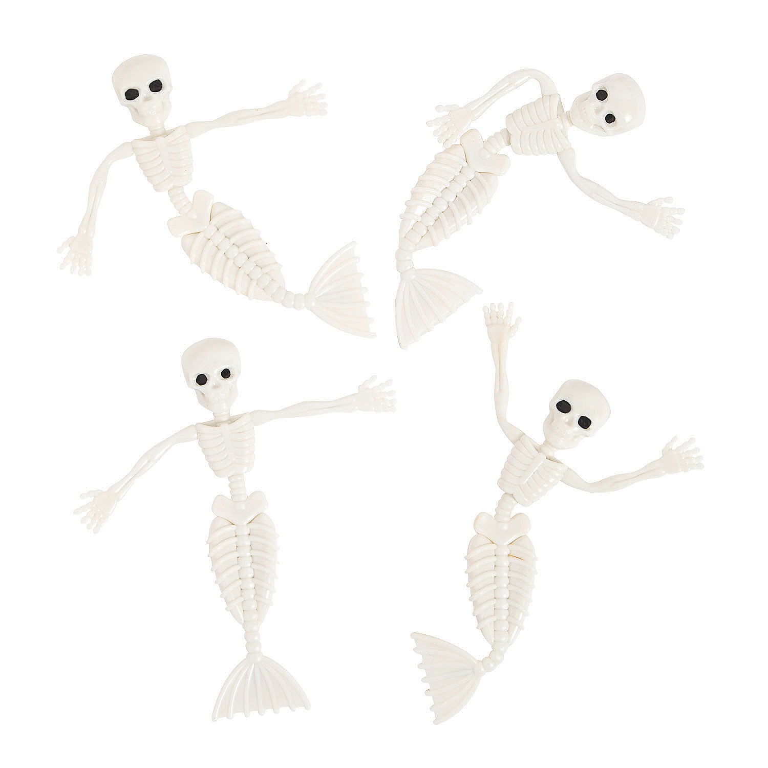Skeleton Mermaid Bendables - Toys - 24 Pieces