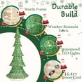 thumbnail image 4 of HiiKaa 6ft Christmas Tree Decorations, Lighted Christmas Tree Foldable Outdoor Holiday Decorations with 200 LED Lights and Metal Stakes for Yard Garden Lawn, 4 of 9