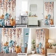 thumbnail image 2 of Farmhouse Fall Thanksgiving Shower Curtain Set with Hooks, Orange Blue White Pumpkins Leaf Waterproof Fabric Bathroom Curtains Decor Home Accessories,72 X 72 Inch Long, 2 of 9