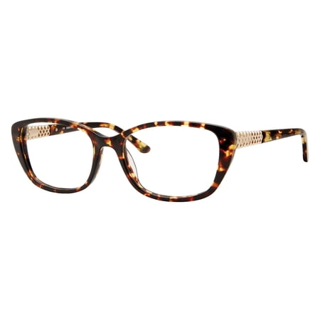 Saks Fifth Avenue 320 Full Rim Cat Eye/Butterfly Havana Gold Eyeglasses