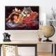 thumbnail image 3 of Cuadros Decorativos 5D bricolaje taladro redondo completo diamante pintura Kit lobo mujer pared arte artesanía regalo Likrtyny embutido en tela, 3 of 9