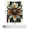 thumbnail image 3 of FCXZI Home Leisure Flannel Blanket Flower Diamond Art Deco Soft Warm 50*60in, 3 of 7