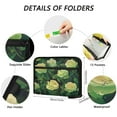 thumbnail image 3 of Organ Folder 14.2 x 0.8 x 10.6 Inches 13 Separate Pockets A4 Size Documents Folder A Sort Storage File Manager For The Home Office Green Rose1, 3 of 7