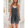 thumbnail image 5 of Womens Rompers Jumpsuits Casual Summer Outfits 2024 Shorts Overalls Jumpers with Pockets Loose Comfy Fashion Clothes, 5 of 6