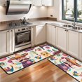thumbnail image 3 of Kitchen Rugs Sets Of 2,Colorful Mexican Elements Anti Fatigue Kitchen Mat Rugs Non Slip Washable,Decorative Kitchen Floor Mats for Kitchen,Sink,Laundry,17"x47"+17"x47", 3 of 5