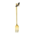 thumbnail image 3 of Lipstore Single Cutlery Dinnerware Cookware Portable Flatware Halloween Tableware for Tea Gold Fork, 3 of 8