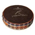 thumbnail image 1 of Touchdog® Bark Royale Dark Brown Fleece Plaid Dog Bed - Small, 1 of 2