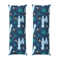 thumbnail image 2 of Bingfone Body Pillow Cover Long Pillow Case With Zipper Decorative Bedding Pillowcase 20"X54" Soft Cushion Pillow Case For Bedroom-Alpaca Astronaut In Space, 2 of 8