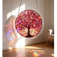 thumbnail image 6 of Acrylic Jigsaw Puzzle Suncatcher-Galactic Colorful Birds, Stained Glass Window Hanging, Home Decor Creative Mom Gifts, Birthday Gifts for Women,Wife, Sisters, Aunt, Besties 7.4in, 6 of 7