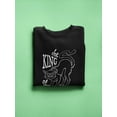 thumbnail image 3 of The King Of The Cats! Sweatshirt Men -Image by Shutterstock, Male 5X-Large, 3 of 4
