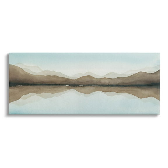 Stupell Industries Vast Mountain Lake Reflection Painting Gallery Wrapped Canvas Print Wall Art, Design by Grace Popp