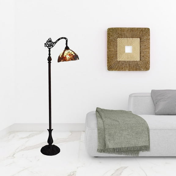 HomeRoots 62" Brown Traditional Shaped Floor Lamp