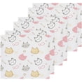 thumbnail image 3 of SKYSONIC Cat Washcloths Set of 4, Highly Absorbent Soft Cotton Fingertip Towels for Bathroom, Kitchen, Gym, Spa, Home Decor 12 x 12 Inch, 3 of 7