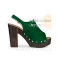 thumbnail image 3 of BLISSFUL STEP Women's Slingback Platform Chunky Heel Sandals, 3 of 5