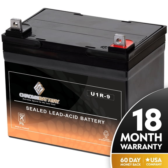 Chrome Battery U1r-9 (12v 35Ah T3 12 Volts,35 Ah, 220 Cca) Rechargeable Lawn Mower Battery for Bush Hog Zero-turn Cz2149, Cz2349 '06-'10