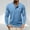 Sky Blue, variant on Mens Long Sleeve Henley Shirts Solid Color T-Shirts Casual Tops for Men Button Shirt Army Green S
