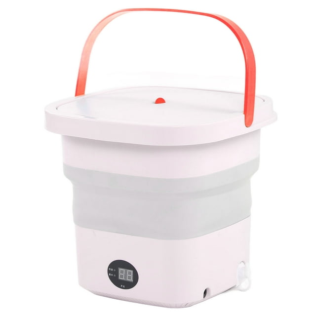Lavadora de viaje portátil, Mini lavadora de cubo portátil Lavadora de ropa plegable Lavadora portátil Funcionamiento suave Jadeshay A