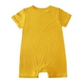 thumbnail image 3 of OSOLU Toddler Romper Unisex Boys Girls Footless Short Sleeve Rompers Jumpsuit Onesie Sleep And Play Clothes Baby Cute Dailywear, 12-18 Months, 3 of 8