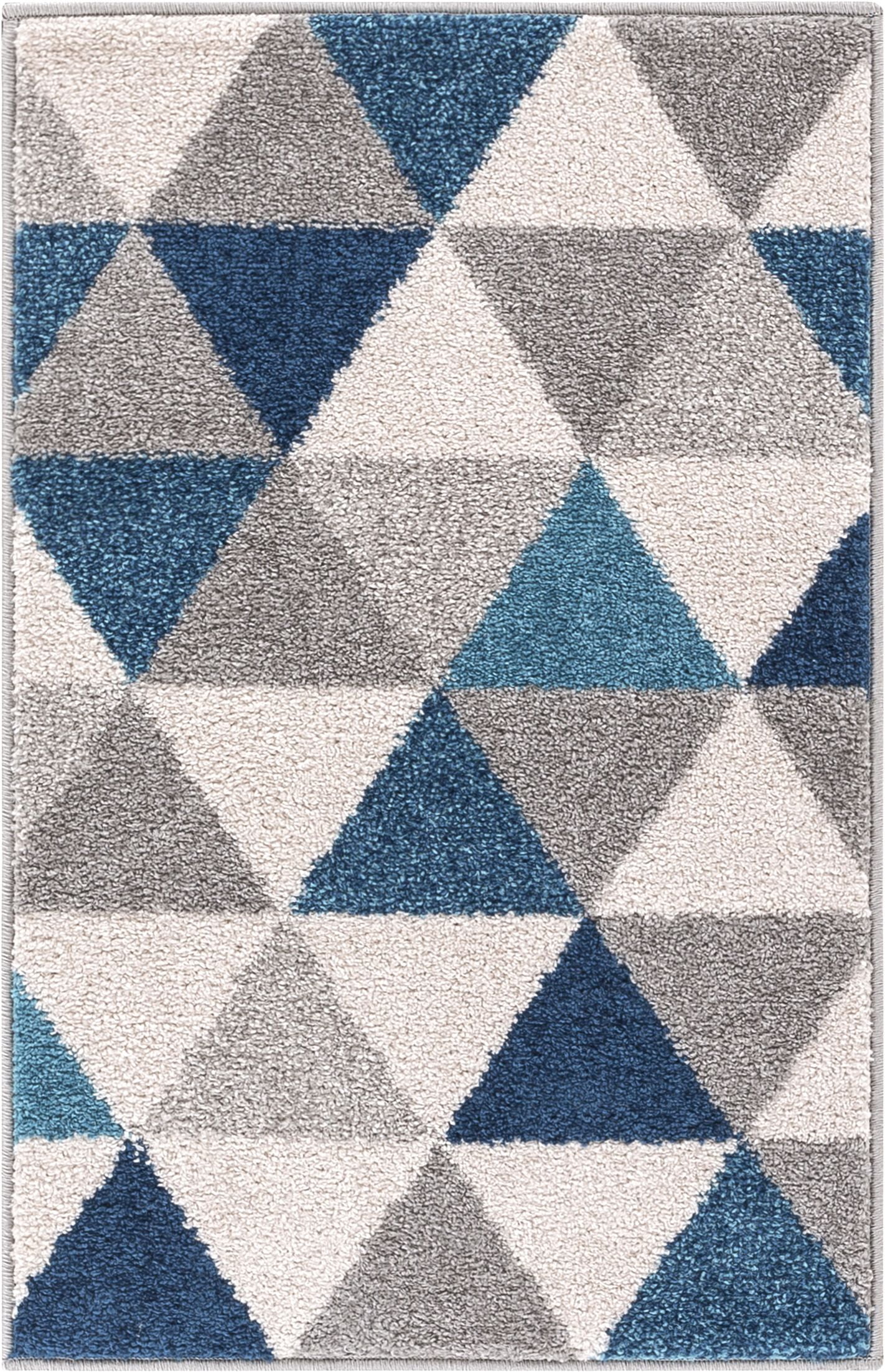 Well Woven Mystic Alvin Mid-Century Modern Geometric Blue 2' x 3' Area Rug