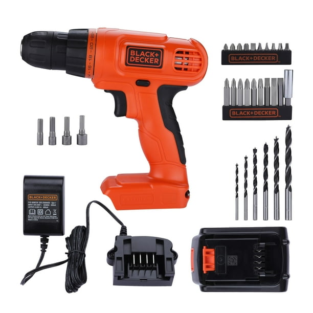 Taladro/destornillador inalámbrico BLACK+DECKER 20V MAX POWERECONNECT LD120VA