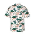 thumbnail image 4 of Xecao Hawaii Palms print Hawaiian shirt - a stylish short-sleeve button-down for men, perfect for casual beach and tropical outings., 4 of 9