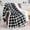 Black White Sherpa, variant on Sherpa Fleece Blanket - Black and White Buffalo Plaid Christmas Blanket, Super Soft Cozy Warm Thick Winter Throw Blankets for Couch and Bed, 50" x 60"
