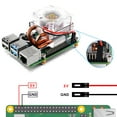 thumbnail image 5 of 52Pi Raspberry Pi 4 Fan, Raspberry Pi Low-Profile CPU Cooler with RGB Cooling Fan and Raspberry Pi Heatsink for Raspberry Pi 4 Model B & Raspberry Pi 3B+ & Raspberry Pi 3 Model, 5 of 7