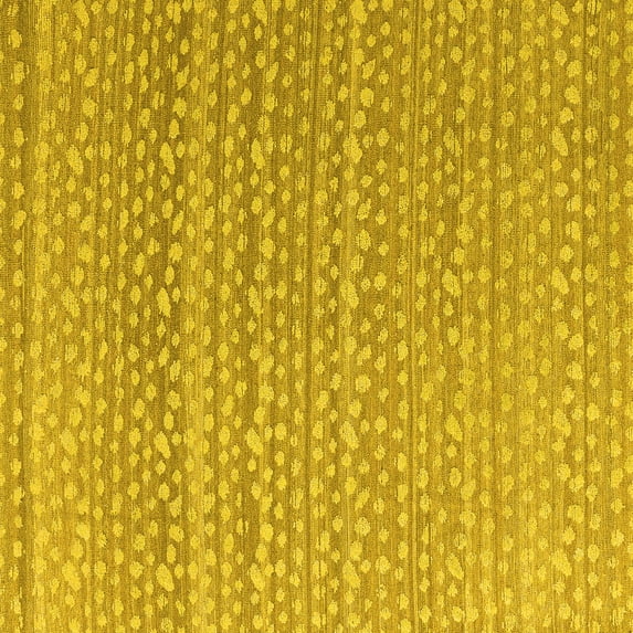 Ahgly Company Indoor Square Abstract Yellow Modern Area Rugs, 7' Square