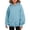 Sky Blue, variant on BLVB Hoodies for Girls Long Sleeve Cute Pullover Lightweight Comfy Oversized Hooded Sweatshirt with Thumb Hole(White,13-14 Years)