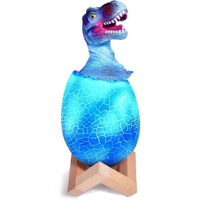 ZHAOCHENG Lámpara de noche de dinosaurio, lámpara de dinosaurio 3D que cambia de color, accesorios de dormitorio T-Rex, control remoto, 16 colores RGB