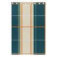 thumbnail image 4 of Orange Lines Blue Background Blackout Curtains for Living Room Bedroom 55W x 72/84L Insulated Window Drapes 2 Panels, 4 of 6