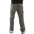 thumbnail image 2 of Vibes Men's Cargo-Pocket Fleece Sweatpants Relaxed Fit Adjustable Leg Opening, 2 of 5