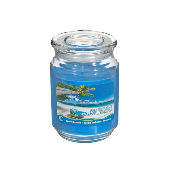 18 Oz Parfumée Pot Avec Couvercle En Verre (Ocean Dreams) - Set of 2