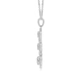 thumbnail image 2 of ANGARA Natural Diamond Floating Infinity Pendant in 14K White Gold for Women (Size-4.6mm| Color-K| Clarity-I3) | April Birthstone, Anniversary, Jewelry Gift for Women | Natural Diamond Necklace, 2 of 7