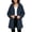 Navy, variant on Warm Zip Up Jackets for Women Oversized Hooded Double-sided Velvet Long Sleeved Versatile Jacket Top