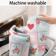 thumbnail image 5 of Pioneer Flower Floral Print Pattern Bathroom Rugs Mat, Non Slip Microfiber Bathroom Rug with Rubber Backing, Soft Mats for Bathroom Floor Tub Shower, 24"x60", 5 of 5
