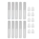 thumbnail image 1 of Tubo de rímel 10 Uds Tubo de rímel vacío con varita para pestañas botella contenedora de crema de pestañas rellenable de 10ML color plateado, 1 of 7