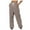 Khaki, variant on Pants for Women Ladies Casual Pants Brown Work Pants Women Lounge Pants for Women Loose Fit Elastic Pants for Women with Pockets Womens Capris for Summer