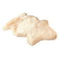 thumbnail image 5 of Soho Luxurious Faux Sheepskin Pelt Cream Shag Area Rug or Runner, 5 of 5