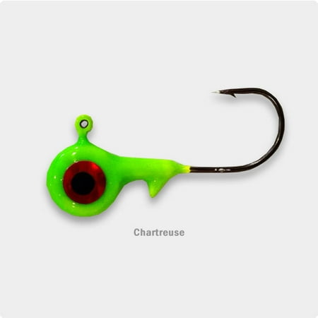 Bug Head - Fle Fly Big Eye Jig Head 1/8oz Chartreuse