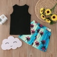 thumbnail image 7 of Otqutp Toddler Clothing Sets for Beach Summer Toddler Boys Sleeveless Prints Tops Shorts 2PCS Outfits Set For Kids Clothes, 7 of 7